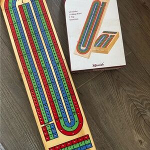 Hand Crafted Wood Cribbage Set